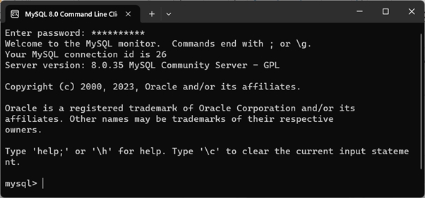 MySQL Command Line